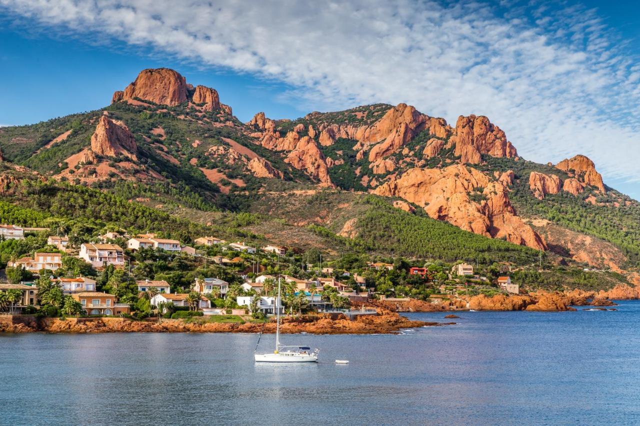 Agay Cap Esterel Le Hameau F2 Clim Plein Sud Dernier Etage Magnifique Vue Mer Saint-Raphaël Esterno foto