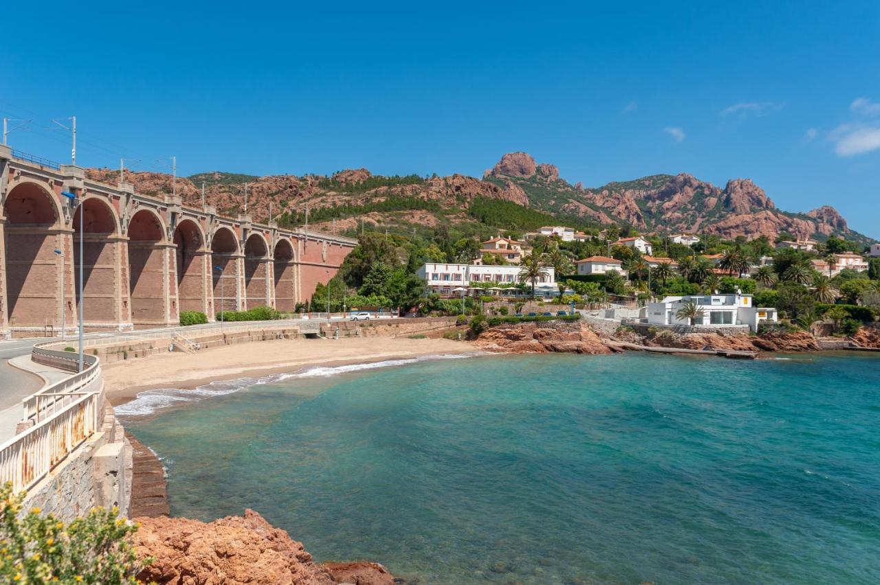 Agay Cap Esterel Le Hameau F2 Clim Plein Sud Dernier Etage Magnifique Vue Mer Saint-Raphaël Esterno foto